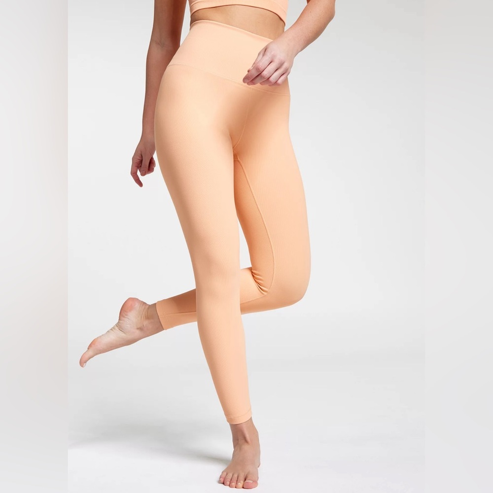 NWT CALIA Women's Essential Rib Legging - Apricot Wash - Size XLarge